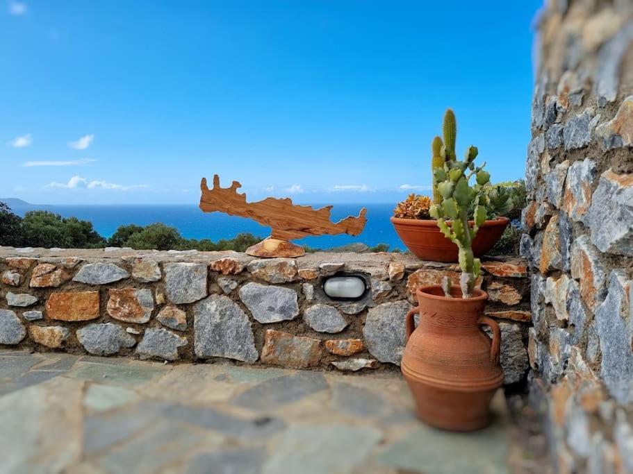 Villa Mavri Ruhige Private Pool Villa, Meerblick Agia Paraskevi  Exteriér fotografie